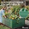 image:imageYITAHOME 8x2x2ft Large Raised Garden Bed Kit 24 Tall 9 in 1Galvanized Metal Planter Box with Gloves and Safety Rubber Outdoor Above Ground Planters for Plants Vegetables Flowers BlackGreen