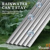 image:imageYITAHOME 8x2x2ft Large Raised Garden Bed Kit 24 Tall 9 in 1Galvanized Metal Planter Box with Gloves and Safety Rubber Outdoor Above Ground Planters for Plants Vegetables Flowers BlackSilver