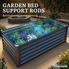 image:imageYITAHOME 8x2x2ft Large Raised Garden Bed Kit 24 Tall 9 in 1Galvanized Metal Planter Box with Gloves and Safety Rubber Outdoor Above Ground Planters for Plants Vegetables Flowers BlackBlack