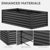 image:imageYITAHOME 8x2x2ft Large Raised Garden Bed Kit 24 Tall 9 in 1Galvanized Metal Planter Box with Gloves and Safety Rubber Outdoor Above Ground Planters for Plants Vegetables Flowers BlackBlack