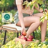 image:imageYITAHOME 2Piece Outdoor Wicker Ottoman AllWeather Patio Rattan Foot Rest with Cushions  BeigeBeige