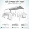 image:imageYITAHOME 20x40FT Party Tent Heavy Duty Wedding Tent Event Shelters Outdoor Canopy Upgraded Galvanized Steel Carport with Removable Sidewall Windows for Commercial and Parties20X40FT