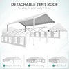 image:imageYITAHOME 20x40FT Party Tent Heavy Duty Wedding Tent Event Shelters Outdoor Canopy Upgraded Galvanized Steel Carport with Removable Sidewall Windows for Commercial and Parties20x32 FT