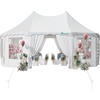 image:imageYITAHOME Party Tent Canopy Event Shelter Heavy Duty Wedding Upgraded Ripple Gazebo Large with Roof Removable Sidewalls CommercialWhite