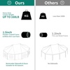 image:imageYITAHOME Party Tent Canopy Event Shelter Heavy Duty Wedding Upgraded Ripple Gazebo Large with Roof Removable Sidewalls CommercialWhite