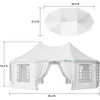 image:imageYITAHOME Party Tent Canopy Event Shelter Heavy Duty Wedding Upgraded Ripple Gazebo Large with Roof Removable Sidewalls CommercialWhite