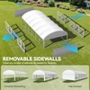 image:imageYITAHOME Party Tent Canopy Event Shelter Heavy Duty Wedding Upgraded Ripple Gazebo Large with Roof Removable Sidewalls CommercialWhiteArch