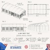 image:imageYITAHOME Party Tent Canopy Event Shelter Heavy Duty Wedding Upgraded Ripple Gazebo Large with Roof Removable Sidewalls CommercialWhiteArch