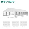image:imageYITAHOME Party Tent Canopy Event Shelter Heavy Duty Wedding Upgraded Ripple Gazebo Large with Roof Removable Sidewalls CommercialWhiteStraight