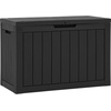 image:imageYITAHOME 31 Gallon Outdoor Storage Box Resin Deck Box and Waterproof Package Delivery Box for Gardening Tools Pool Supplies Patio Furniture Lockable BlackBlack