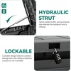 image:imageYITAHOME 31 Gallon Outdoor Storage Box Resin Deck Box and Waterproof Package Delivery Box for Gardening Tools Pool Supplies Patio Furniture Lockable BlackDark Gray