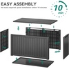 image:imageYITAHOME 31 Gallon Outdoor Storage Box Resin Deck Box and Waterproof Package Delivery Box for Gardening Tools Pool Supplies Patio Furniture Lockable BlackDark Gray