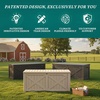 image:imageYITAHOME 31 Gallon Outdoor Storage Box Resin Deck Box and Waterproof Package Delivery Box for Gardening Tools Pool Supplies Patio Furniture Lockable BlackTaupe