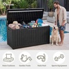 image:imageYITAHOME 31 Gallon Outdoor Storage Box Resin Deck Box and Waterproof Package Delivery Box for Gardening Tools Pool Supplies Patio Furniture Lockable BlackBlack