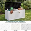 image:imageYITAHOME 31 Gallon Outdoor Storage Box Resin Deck Box and Waterproof Package Delivery Box for Gardening Tools Pool Supplies Patio Furniture Lockable BlackBlackWhite