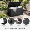 image:imageYITAHOME 32 Gallon Deck Box Resin Storage with Lockable Lid amp Side Handles Indoor Outdoor Small Container for Patio Cushion Garden Pool Accessories Backyard Furniture Water ResistantBlack