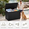 image:imageYITAHOME 32 Gallon Deck Box Resin Storage with Lockable Lid amp Side Handles Indoor Outdoor Small Container for Patio Cushion Garden Pool Accessories Backyard Furniture Water ResistantBlack