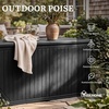 image:imageYITAHOME 32 Gallon Deck Box Resin Storage with Lockable Lid amp Side Handles Indoor Outdoor Small Container for Patio Cushion Garden Pool Accessories Backyard Furniture Water ResistantBlack