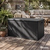 image:imageYITAHOME 32 Gallon Deck Box Resin Storage with Lockable Lid amp Side Handles Indoor Outdoor Small Container for Patio Cushion Garden Pool Accessories Backyard Furniture Water ResistantBlack