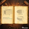 image:imageYITAHOME 32 Gallon Rattan Deck Box Indoor Outdoor Storage Box for Patio Furniture Pool Accessories Cushions Garden Tools Sports Equipment Waterproof Resin with Lockable Lid amp Side HandlesBrownDark Brown