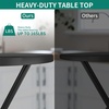 image:imageYITAHOME 32 Inch Round Folding Table for OutdoorIndoor Lightweight Foldable Table wThick Table Top and Sturdy Metal Frame Ideal for Patio Backyard Dining Room Events BlackBlack