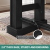 image:imageYITAHOME 70 Dining Table for 610 People Farmhouse Rectangular Kitchen Table with Thick Base for Dining Room Living Room and Kitchen Dark WalnutBlack