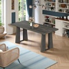 image:imageYITAHOME 70 Dining Table for 610 People Farmhouse Rectangular Kitchen Table with Thick Base for Dining Room Living Room and Kitchen Dark WalnutGrey