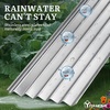 image:imageYITAHOME 8x4x2ft 2pcs Large Raised Garden Bed Galvanized Metal Planter Box with Gloves Ground Nails Support Rod amp Safety Rubber Outdoor Above Ground Planters for Plants Vegetables Flowers SilverSilver