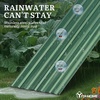 image:imageYITAHOME 8x4x2ft 2pcs Large Raised Garden Bed Galvanized Metal Planter Box with Gloves Ground Nails Support Rod amp Safety Rubber Outdoor Above Ground Planters for Plants Vegetables Flowers SilverGreen