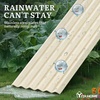 image:imageYITAHOME 8x4x2ft 2pcs Large Raised Garden Bed Galvanized Metal Planter Box with Gloves Ground Nails Support Rod amp Safety Rubber Outdoor Above Ground Planters for Plants Vegetables Flowers SilverCream Yellow