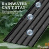image:imageYITAHOME 8x4x2ft 2pcs Large Raised Garden Bed Galvanized Metal Planter Box with Gloves Ground Nails Support Rod amp Safety Rubber Outdoor Above Ground Planters for Plants Vegetables Flowers SilverBlack