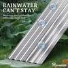 image:imageYITAHOME 8x4x2ft 2pcs Large Raised Garden Bed Galvanized Metal Planter Box with Gloves Ground Nails Support Rod amp Safety Rubber Outdoor Above Ground Planters for Plants Vegetables Flowers SilverSilver