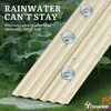image:imageYITAHOME 8x4x2ft 2pcs Large Raised Garden Bed Kit Galvanized Metal Planter Box with Gloves amp Safety Rubber Outdoor Above Ground Planters for Plants Vegetables Flowers Cream Yellow