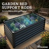 image:imageYITAHOME 8x4x3ft Large Raised Garden Bed Kit Galvanized Metal Planter Box with Gloves Support Rod amp Safety Rubber Outdoor Above Ground Planters for Plants Vegetables Flowers Black