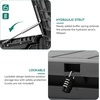 image:imageYITAHOME Large Deck Box 120 Gallon Resin Outdoor Storage Box wSlideLocking Black Lid Patio Storage Bin for Outdoor Pillows Garden Tools and Pool Supplies Waterproof Lockable GrayishWhiteDark Gray