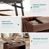 image:imageYITAHOME Lift Top Coffee Table Set with Storage Ottoman Bench amp Wheels 4 in 1 Convertible Dinning Center Tables with Hidden Compartment Farmhouse Coffee Tables for Living Room Furniture Brown TopWalnut