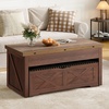 image:imageYITAHOME Lift Top Coffee Table Set with Storage Ottoman Bench amp Wheels 4 in 1 Convertible Dinning Center Tables with Hidden Compartment Farmhouse Coffee Tables for Living Room Furniture Brown TopWalnut