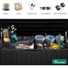 image:imageYITAHOME Outdoor Storage Box 45 Gallon Waterproof Resin Deck Box Lockable Organizer for Patio Poolside Deck Cushions Throw Pillows Garden Tools BlackBlack