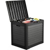 image:imageYITAHOME Outdoor Storage Box 45 Gallon Waterproof Resin Deck Box Lockable Organizer for Patio Poolside Deck Cushions Throw Pillows Garden Tools BlackBlack