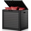 image:imageYITAHOME Outdoor Storage Box 45 Gallon Waterproof Resin Deck Box Lockable Organizer for Patio Poolside Deck Cushions Throw Pillows Garden Tools BlackBlack