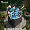 image:imageYITAHOME Outdoor Storage Box 45 Gallon Waterproof Resin Deck Box Lockable Organizer for Patio Poolside Deck Cushions Throw Pillows Garden Tools BlackBlack