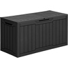 image:imageYITAHOME Outdoor Storage Box 45 Gallon Waterproof Resin Deck Box Lockable Organizer for Patio Poolside Deck Cushions Throw Pillows Garden Tools BlackBlack