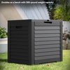 image:imageYITAHOME Outdoor Storage Box 45 Gallon Waterproof Resin Deck Box Lockable Organizer for Patio Poolside Deck Cushions Throw Pillows Garden Tools BlackBlack