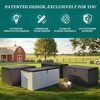 image:imageYITAHOME Outdoor Storage Box 45 Gallon Waterproof Resin Deck Box Lockable Organizer for Patio Poolside Deck Cushions Throw Pillows Garden Tools BlackDark Brown