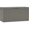 image:imageYITAHOME Outdoor Storage Box 45 Gallon Waterproof Resin Deck Box Lockable Organizer for Patio Poolside Deck Cushions Throw Pillows Garden Tools BlackTaupe