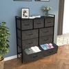 image:imageYITAHOME Tall Dresser with 9 Drawers Furniture Storage Drawer Unit Sturdy Steel Frame Wooden Top amp Easy Pull Fabric Bins Organizer Tower Chest for Closet Bedroom Entryway NurseryBlack GreyBlack Grey