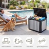 image:imageYITAHOME 100 Gallon Large Outdoor Deck Box Waterproof Resin Storage Box Lockable Indoor Outdoor Storage Container for Patio Furniture Cushions Pool Accessories Garden Tools WhiteBlack  WoodGrain Gray
