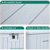 image:imageYITAHOME 100 Gallon Large Outdoor Deck Box Waterproof Resin Storage Box Lockable Indoor Outdoor Storage Container for Patio Furniture Cushions Pool Accessories Garden Tools WhiteWhite