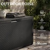 image:imageYITAHOME 100 Gallon Large Outdoor Deck Box Waterproof Resin Storage Box Lockable Indoor Outdoor Storage Container for Patio Furniture Cushions Pool Accessories Garden Tools WhiteBlack