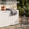 image:imageYITAHOME 100 Gallon Large Outdoor Deck Box Waterproof Resin Storage Box Lockable Indoor Outdoor Storage Container for Patio Furniture Cushions Pool Accessories Garden Tools WhiteWhite